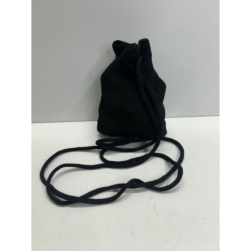 The Sak Crochet Mini Black Backpack - Picture 2 of 2